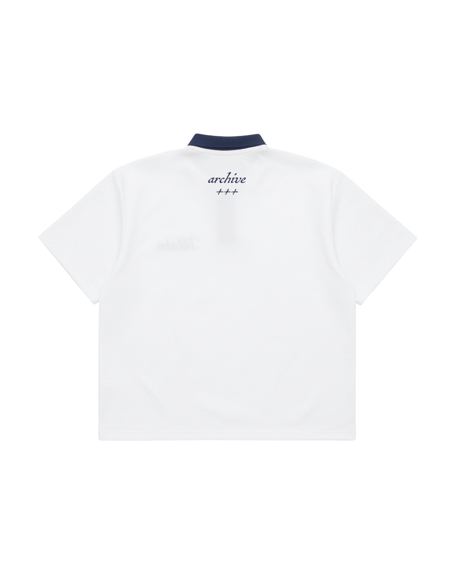 SIGNATURE BOX FIT POLO - WHITE OCEAN