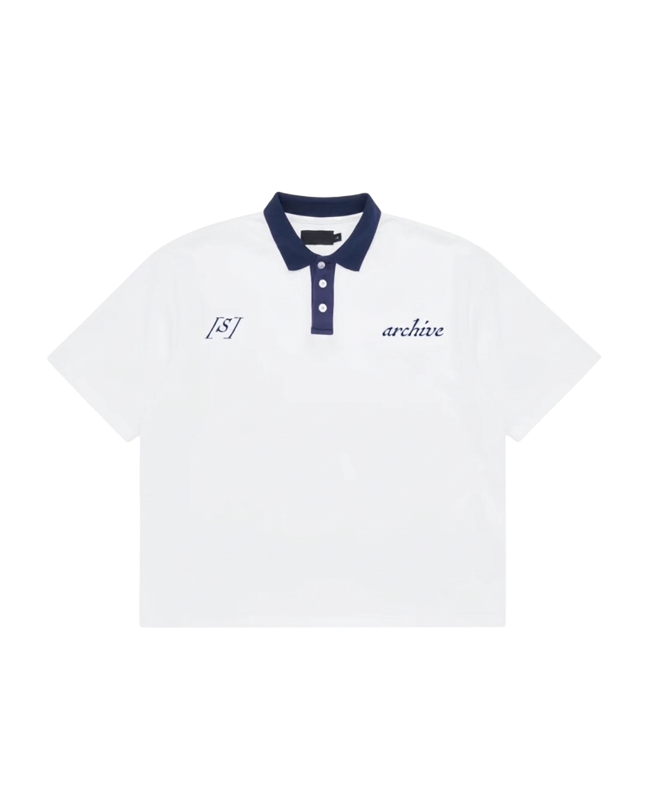 SIGNATURE BOX FIT POLO - WHITE OCEAN